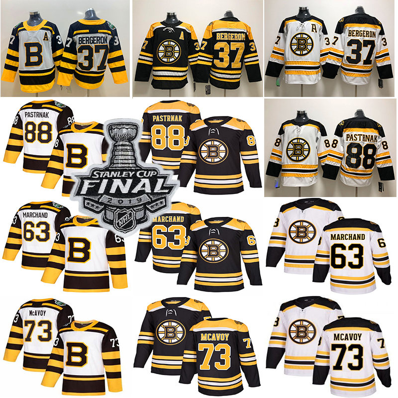 2019 Stanley cup Boston Bruins Hockey 37 Patrice Rask 63 Brad Marchand 88 David Pastrnak hockey jersey, White
2019 Stanley cup Boston Bruins Hockey 37 Patrice Rask 63 Brad Marchand 88 David Pastrnak hockey jersey, White