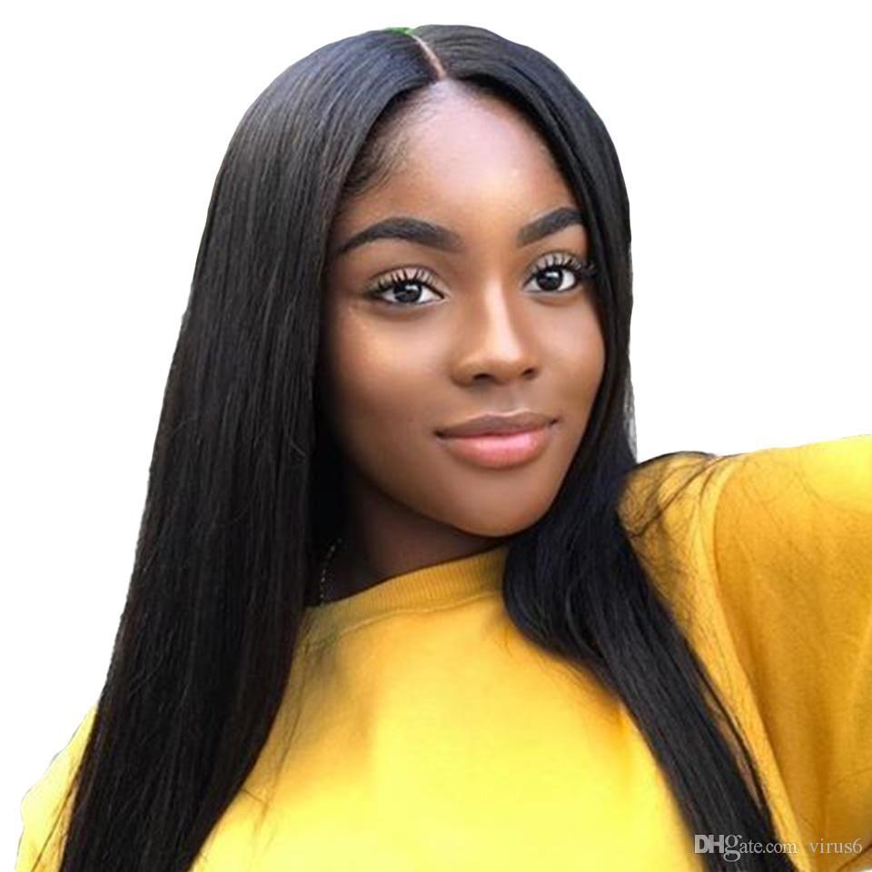 360 Transparent Lace Front Human Hair Wigs Brazilian Straight Glueless 13x4 Lace Frontal Wig for Black Women Preplucked