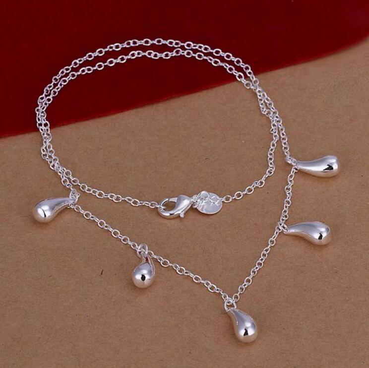 High grade 925 sterling silver Drops suit jewelry set DFMSS218 brand new Factory direct 925 silver necklace bracelet earring ring