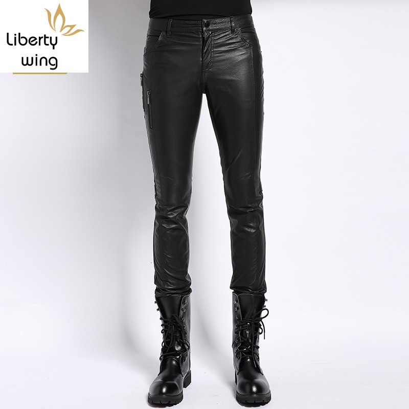 Plus Size 4XL Autumn Male Fashion Real Leather Biker Pencil Pants Streetwear Slim Casual High Quality Full Length Trousers Men
Plus Size 4XL Autumn Male Fashion Real Leather Biker Pencil Pants Streetwear Slim Casual High Quality Full Length Trousers Men