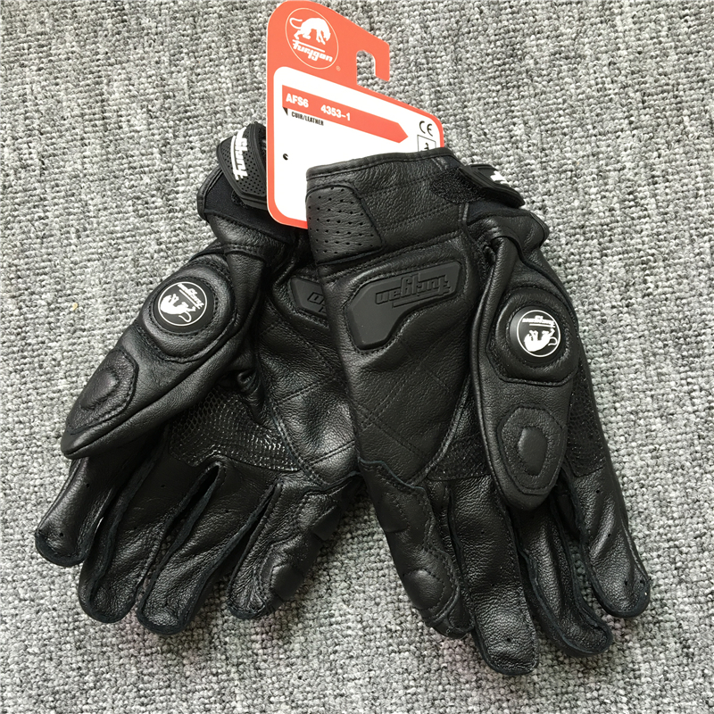 Furygan AFS6 Classic Black White Winter Men039s Motorcycle Gloves Windproof Racing Leather Guantes Carbon Protection Moto Glove