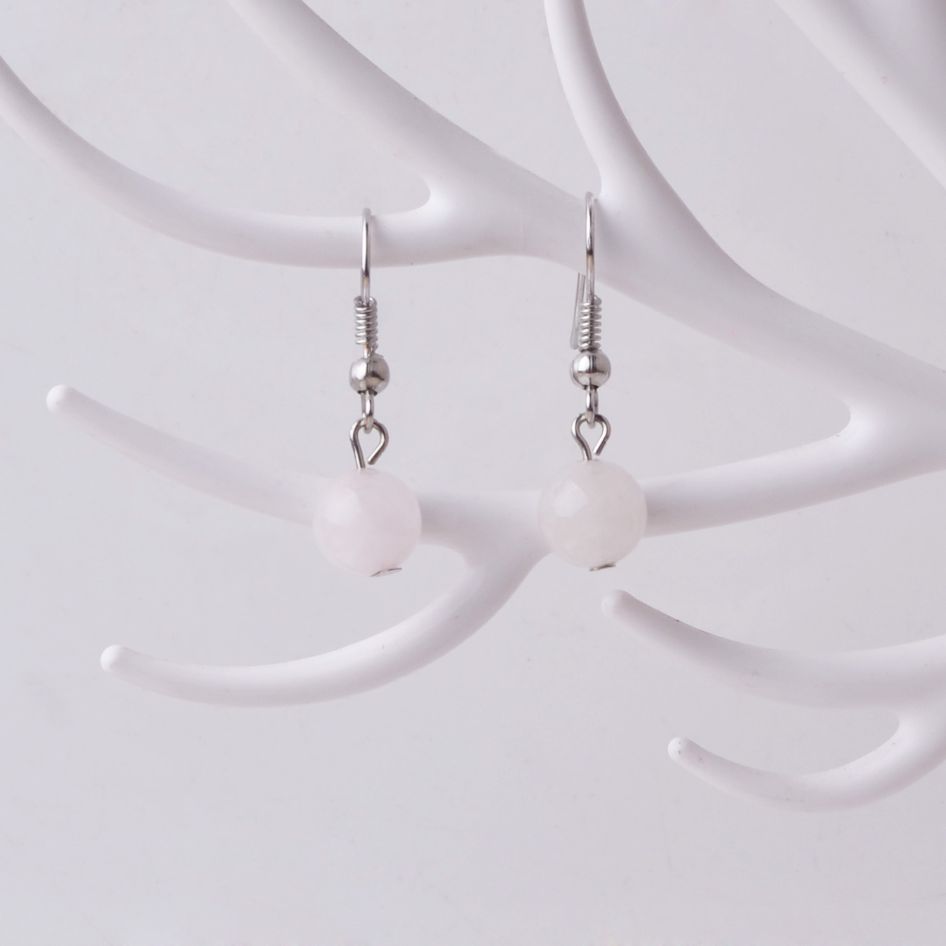 Bead Earrings Stone Pendant Female Fashion Charm Hook Pierced Ear Drops Accessories