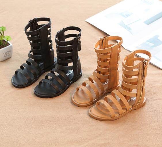 Hot sell Infant/Toddler/Kid/Children Fashion Gladiator Sandals Roman Baby Girl Summer high-boots sandal