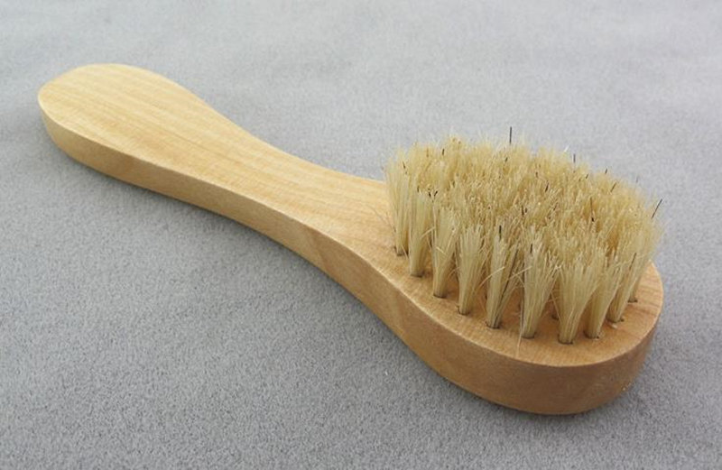 Wood Face Brush Nature Soft Bristles Facial Cleansing Massage Face Care clean Brush F1842