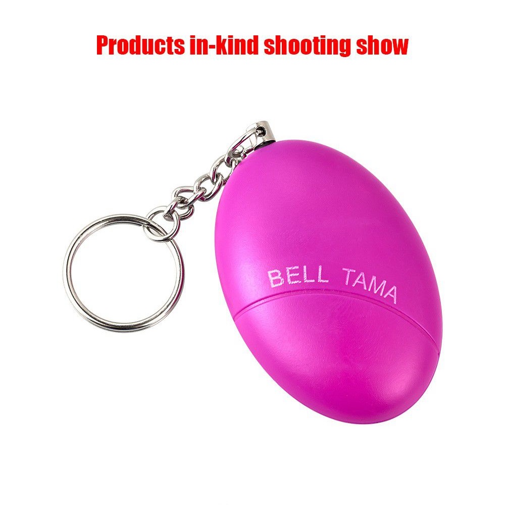 CKC 1pc Personal Anti-Attack Protection Egg Shape Panic SOS Keychain Anti-Defense Alarm System for Girl Child Elderly