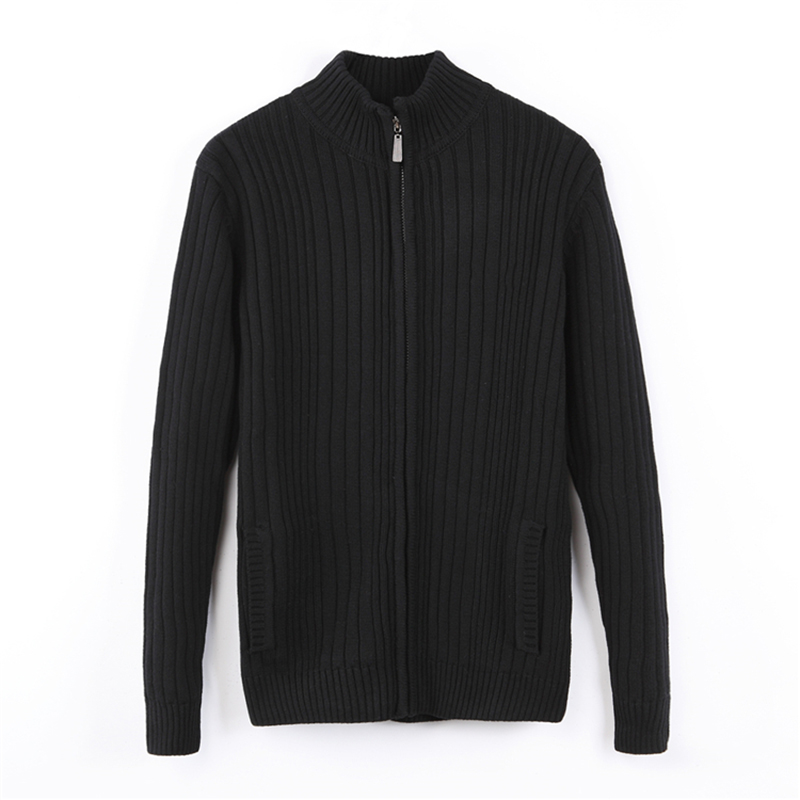 men high quality zipper 100%cotton Knitted sweater autumn winter jersey Jumper hombre pull homme hiver sweaters, Black
men high quality zipper 100%cotton Knitted sweater autumn winter jersey Jumper hombre pull homme hiver sweaters, Black