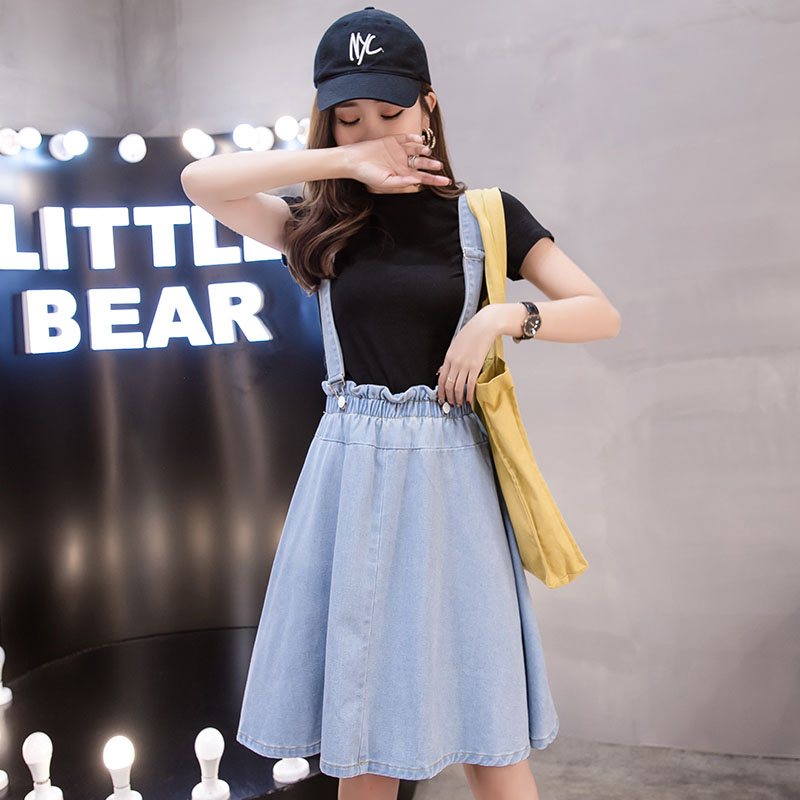 Plus Size Elastic Waist Loose Suspender Denim Skirts for Women M L XL 2XL 3XL 4XL 5XL, Light blue
Plus Size Elastic Waist Loose Suspender Denim Skirts for Women M L XL 2XL 3XL 4XL 5XL, Light blue
