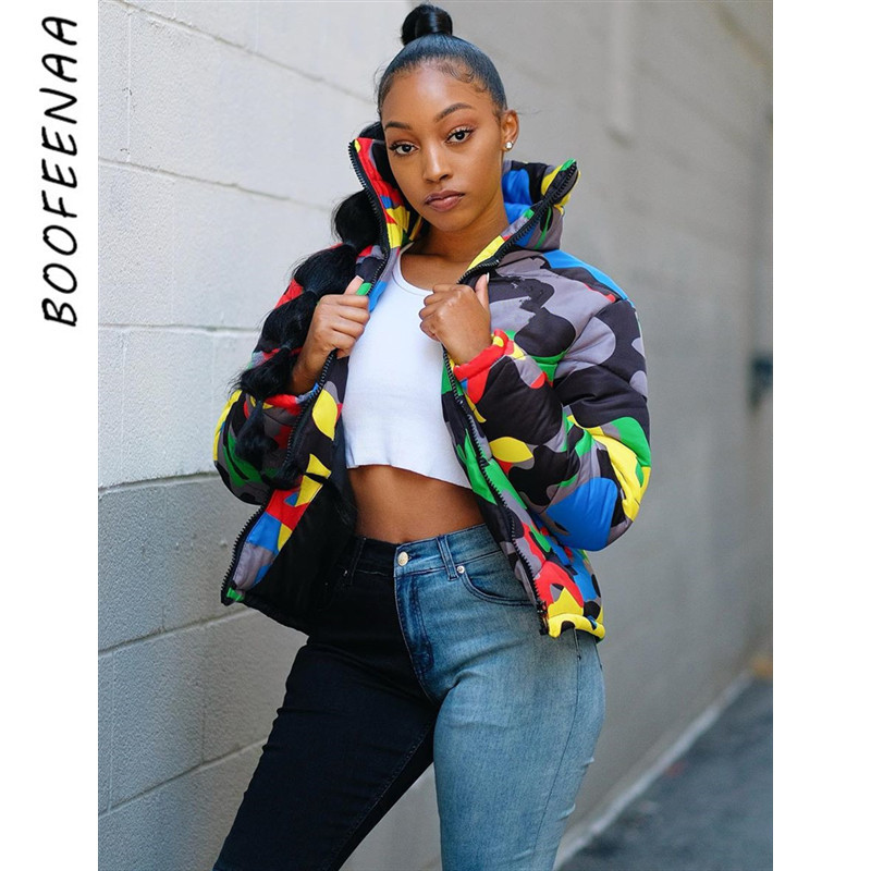 BOOFEENAA Rainbow Camouflage Print Oversized Warm Puffer Jacket Plus Size Unisex Winter Bubble Coat Women Parkas 2019 C30-AI87, Camo
BOOFEENAA Rainbow Camouflage Print Oversized Warm Puffer Jacket Plus Size Unisex Winter Bubble Coat Women Parkas 2019 C30-AI87, Camo