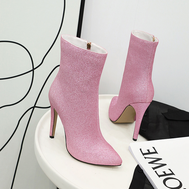 Wholesale Shoes Woman Boots Shiny High Heel Women Boots Autumn Winter Boots Pointed Toe Shoes Inner Zip Ladies Booties, Black
Wholesale Shoes Woman Boots Shiny High Heel Women Boots Autumn Winter Boots Pointed Toe Shoes Inner Zip Ladies Booties, Black