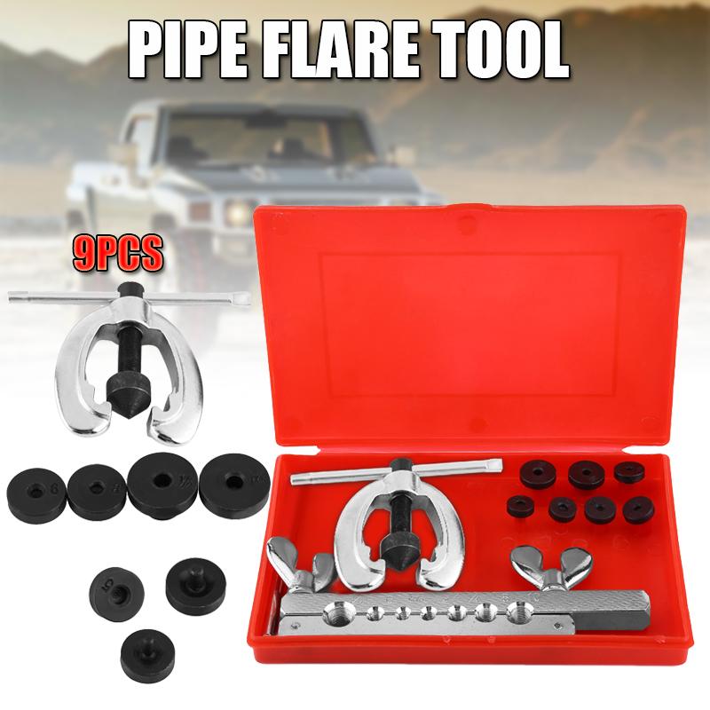 9Pcs Pipe Flaring Tool Kit Tube Repair Flare Includes Clamp Spreader Dies DIY Hand Tool Set Domestic Delivery
9Pcs Pipe Flaring Tool Kit Tube Repair Flare Includes Clamp Spreader Dies DIY Hand Tool Set Domestic Delivery