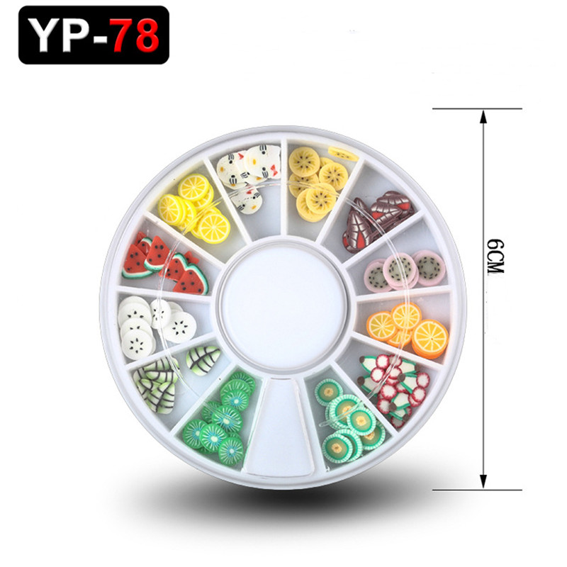 12 Mesh Nail Art Decorations Colored Polymer Clay Fruit Slices Fimo Slice Design Fashion Style Manicure Tools
12 Mesh Nail Art Decorations Colored Polymer Clay Fruit Slices Fimo Slice Design Fashion Style Manicure Tools