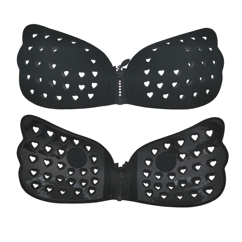 Breathable Breast Pad Butterfly Wings Shape Silicone Push Up Invisible Underwear Seamless Sexy Gather Strapless Bra Almohadilla De Pecho Transpirable