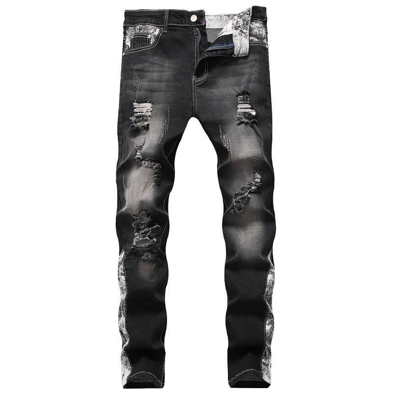 KIOVNO Men Ripped Straight Jeans Pants Pleated Stretch Denim Trousers For Male Solid Color Size 29-42, Black
KIOVNO Men Ripped Straight Jeans Pants Pleated Stretch Denim Trousers For Male Solid Color Size 29-42, Black