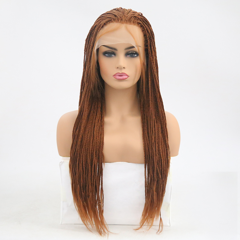 Charisma Brown Long Micro Crochet Box Braided Synthetic Lace Front Wig for Women Heat Resistant Pre Plucked Braiding Hair, As pic
Charisma Brown Long Micro Crochet Box Braided Synthetic Lace Front Wig for Women Heat Resistant Pre Plucked Braiding Hair, As pic