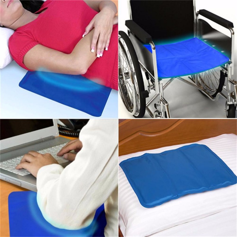 Summer Massager Therapy Insert Chillow Pad Mat Muscle Relief Cooling Gel Pillow