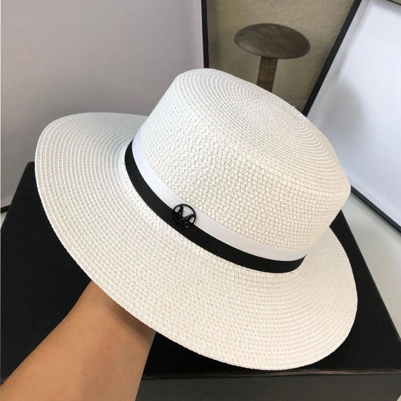 White Beach Wide Brim Hats Fashion Flat Sun Protection Women Hat England Style Beach Straw Hats for Vacation
White Beach Wide Brim Hats Fashion Flat Sun Protection Women Hat England Style Beach Straw Hats for Vacation