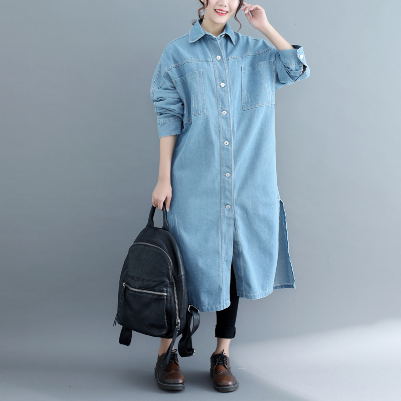 Autumn Winter Denim Trench Coat Women Pocket Long-sleeved Solid Color Hooded Single-breasted Denim Outwear Windbreaker Mujer Q26, Black
Autumn Winter Denim Trench Coat Women Pocket Long-sleeved Solid Color Hooded Single-breasted Denim Outwear Windbreaker Mujer Q26, Black