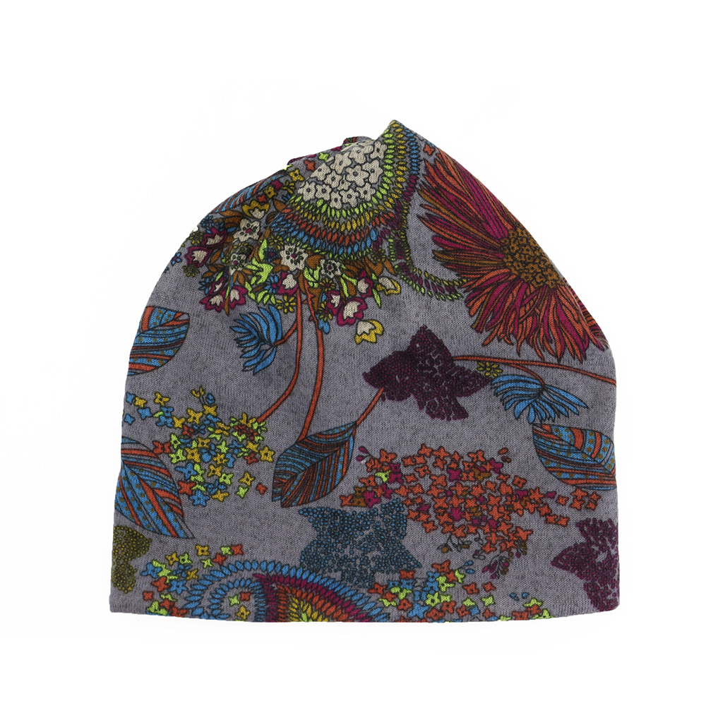 Fashion- Beanie Headwrap for Cancer Patients Lost Hair Casual Outdoor Head Cover Comfortable Scarf Convertible Windproof Hat