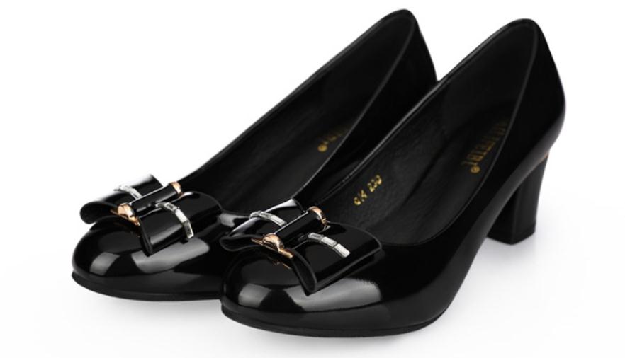 2019 Women's shoes in Spring and Autumn with New style High heel Coarse heel round head bowknot@EE614614, Black
2019 Women's shoes in Spring and Autumn with New style High heel Coarse heel round head bowknot@EE614614, Black