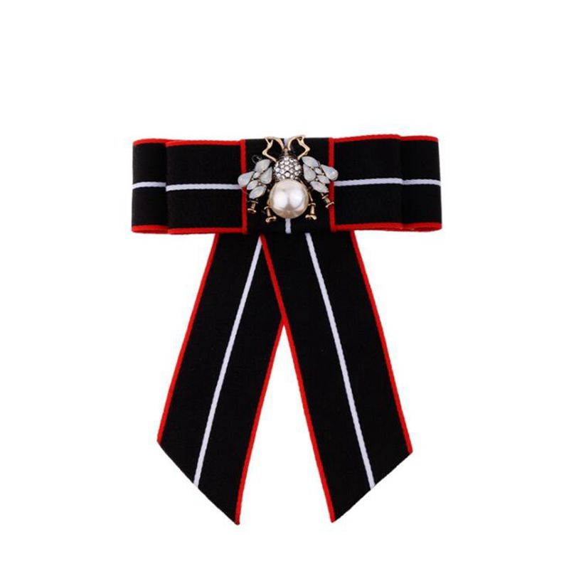 Beautiful Women Bow Tie Brooches Pins For Suit Sweater 2019 Hot Sale Bee Collar Isignina With Crystals Pearls Jewelry Accessories, Gray
Beautiful Women Bow Tie Brooches Pins For Suit Sweater 2019 Hot Sale Bee Collar Isignina With Crystals Pearls Jewelry Accessories, Gray