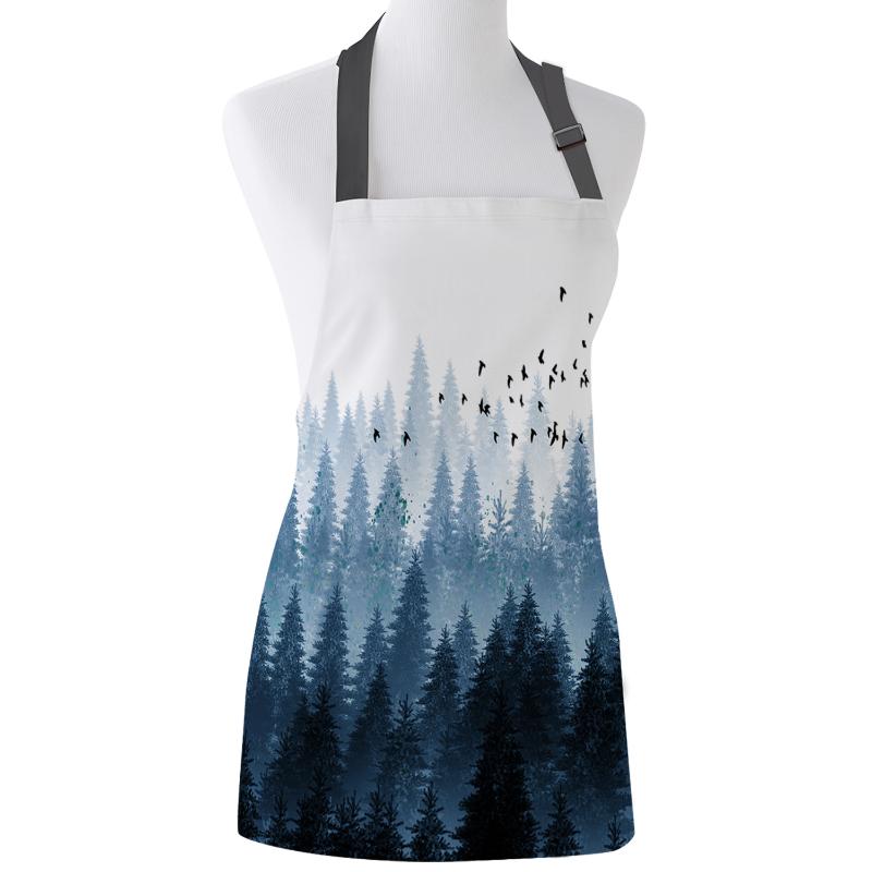 Kitchen Apron Ink Painting Coniferous Forest Chinese Style Birds Adjustable Bib Canvas Aprons For Women Cooking Baking Pinafore
Kitchen Apron Ink Painting Coniferous Forest Chinese Style Birds Adjustable Bib Canvas Aprons For Women Cooking Baking Pinafore