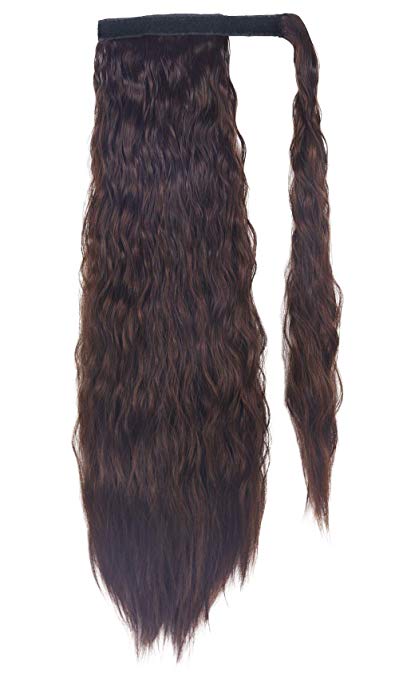 Kim kardashian Clip in Ponytail Extension Long Straight Kinky Thick Curly Hair Fluffy Pony Tail Wrap Around human hair pony tails