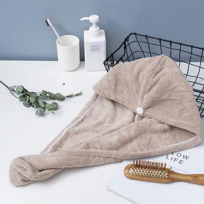 1pcs Microfibre After Shower Hair Drying Wrap Womens Girls Lady's Towel Quick Dry Hair Hat Cap Turban Head Wrap Bathing Tools
