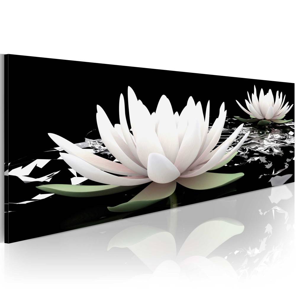 Lotus Flower Abstract Oil Painting on Canvas Home Decor Wall Art Canvas Print Art Decor Watercolor Landscape Multicolor
