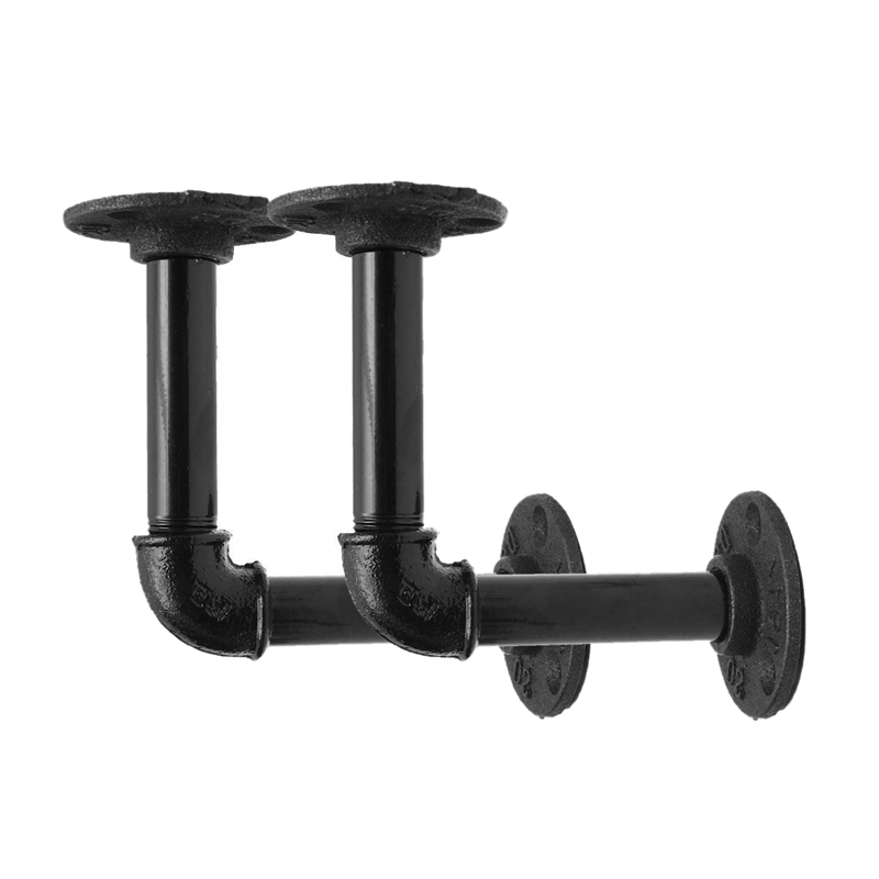 Steampunk Industrial Rack 9Cm Iron Pipe Shelf Bracket for Book Shoes Shop Floating Shelves Shelf Holder 2Pcs Black
Steampunk Industrial Rack 9Cm Iron Pipe Shelf Bracket for Book Shoes Shop Floating Shelves Shelf Holder 2Pcs Black
