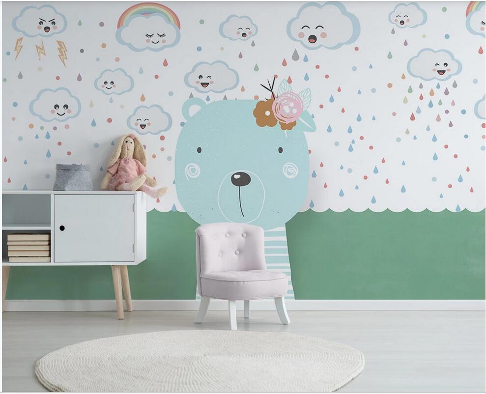 WDBH 3d wallpaper custom photo Nordic minimalist hand drawn cartoon animal bear cloud children's room background wallpaper for walls 3 d, Non-woven
WDBH 3d wallpaper custom photo Nordic minimalist hand drawn cartoon animal bear cloud children's room background wallpaper for walls 3 d, Non-woven