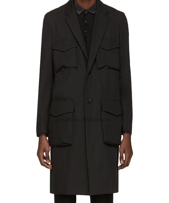 6XL Hot 2019 Summer Men' New Fashion Personalized Large size customizatio Mid-length slim multi-pocket trench coat, Black
6XL Hot 2019 Summer Men' New Fashion Personalized Large size customizatio Mid-length slim multi-pocket trench coat, Black