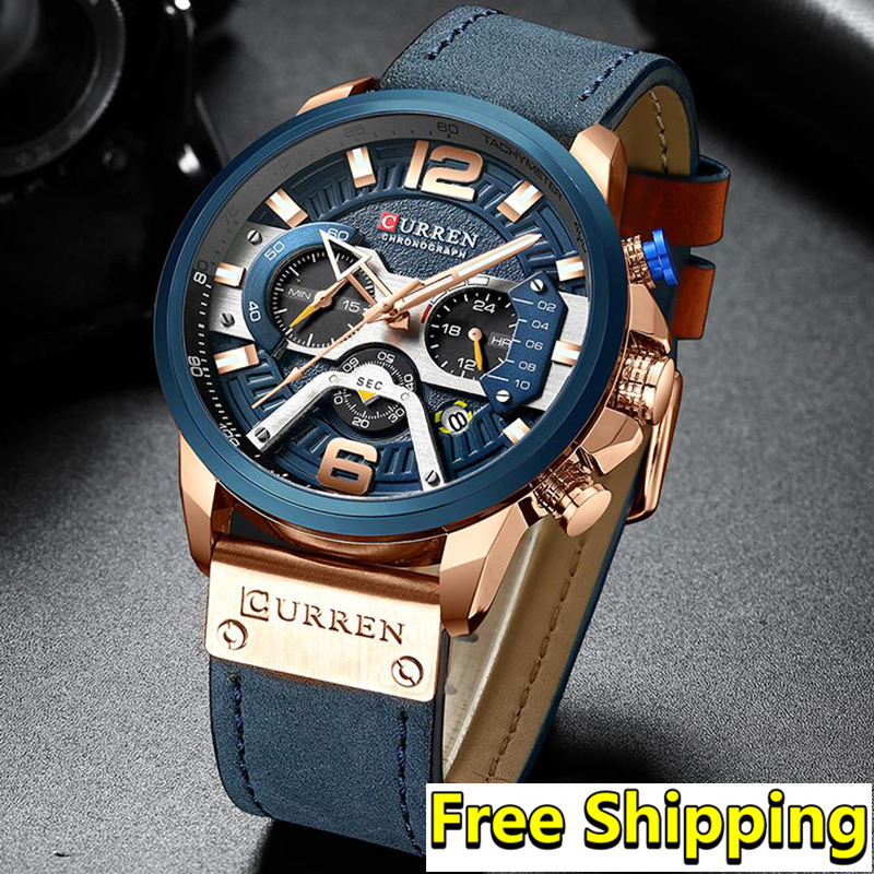 Curren Men Watch Top Brand Luxury Chronograph Big Dial Male Watch Wrist Leather Waterproof Sport Army Military Man Watches 2019 LY191226, Black khaki
Curren Men Watch Top Brand Luxury Chronograph Big Dial Male Watch Wrist Leather Waterproof Sport Army Military Man Watches 2019 LY191226, Black khaki