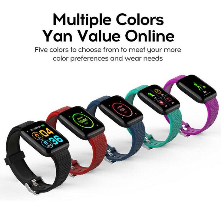 116 Plus ID116 D13 Heart Rate Watch Wristband Sports Watches Smart Band Waterproof Smartwatch Android With retail packaging free shipping free shippin