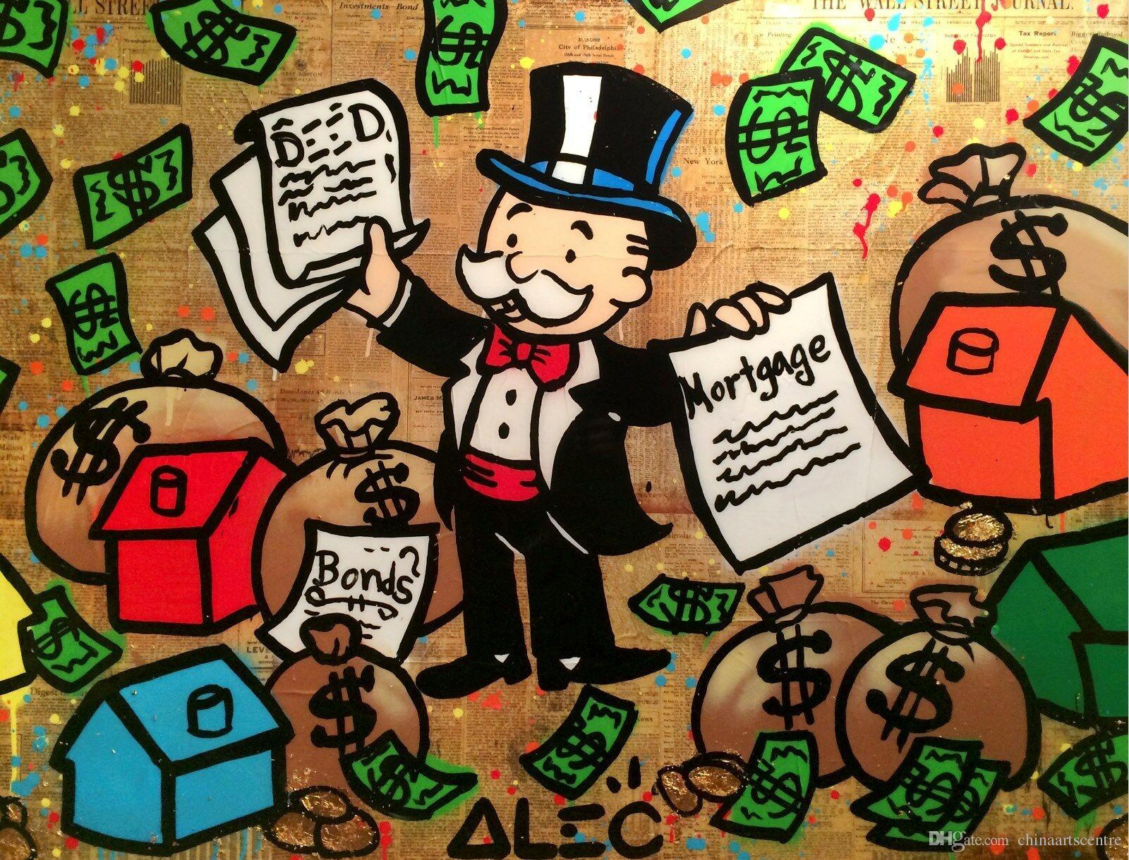 A. High Quality Alec Monopoly Handpainted HD Print Abstract Graffiti urban street Art Oil Painting On Canvas Wall Art Home Office Decor g94
A. High Quality Alec Monopoly Handpainted HD Print Abstract Graffiti urban street Art Oil Painting On Canvas Wall Art Home Office Decor g94