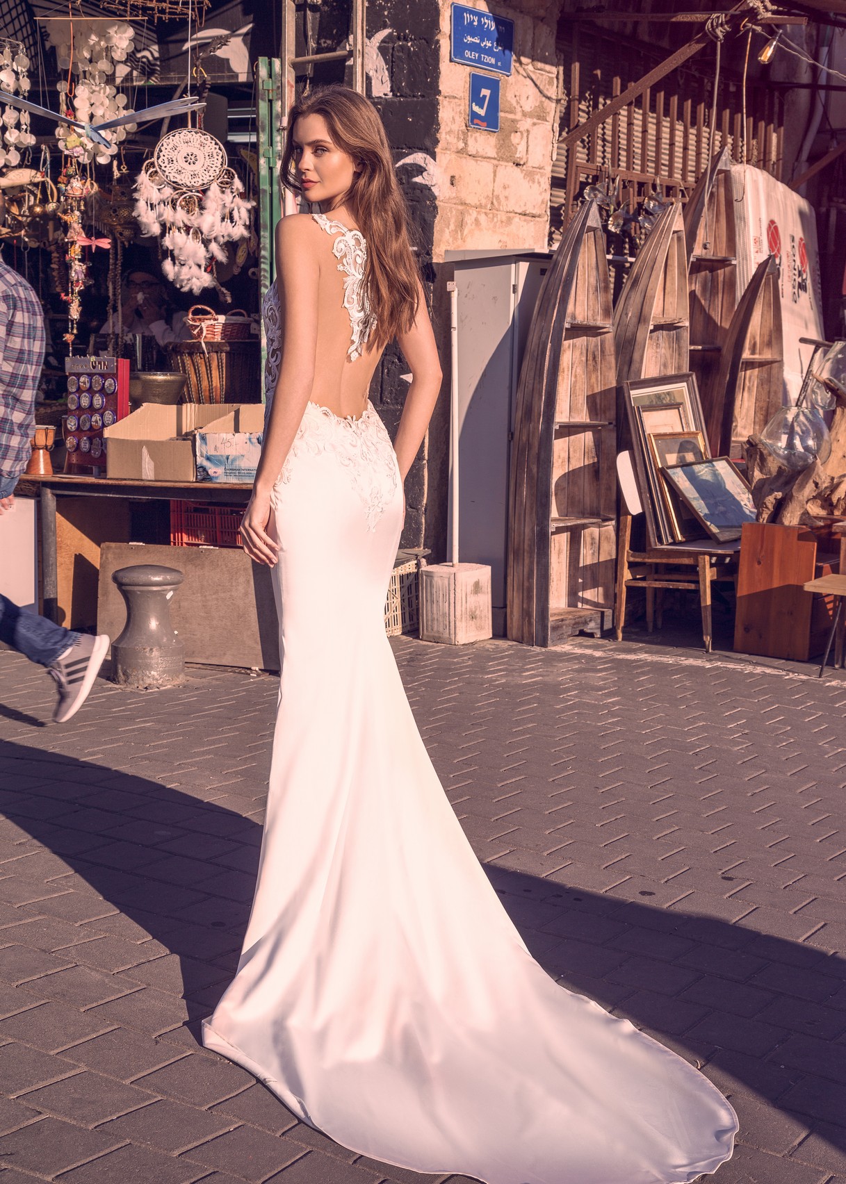 2020 Mermaid Wedding Dresses Sheer Jewel Neck Lace Appliques Elegant Beach Wedding Dress Custom Made Country Bridal Gowns Robes De Mariée