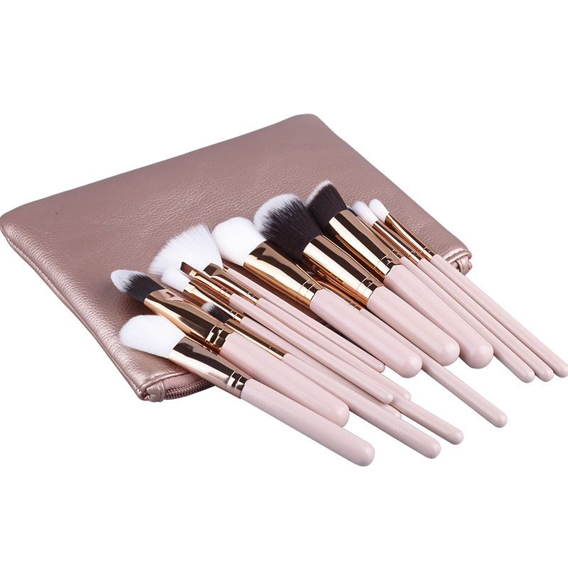 Makeup Brushes Set Pincel Maquiagem Powder Eye Kabuki Brush Complete Kit Cosmetics Beauty Tools with Leather Case