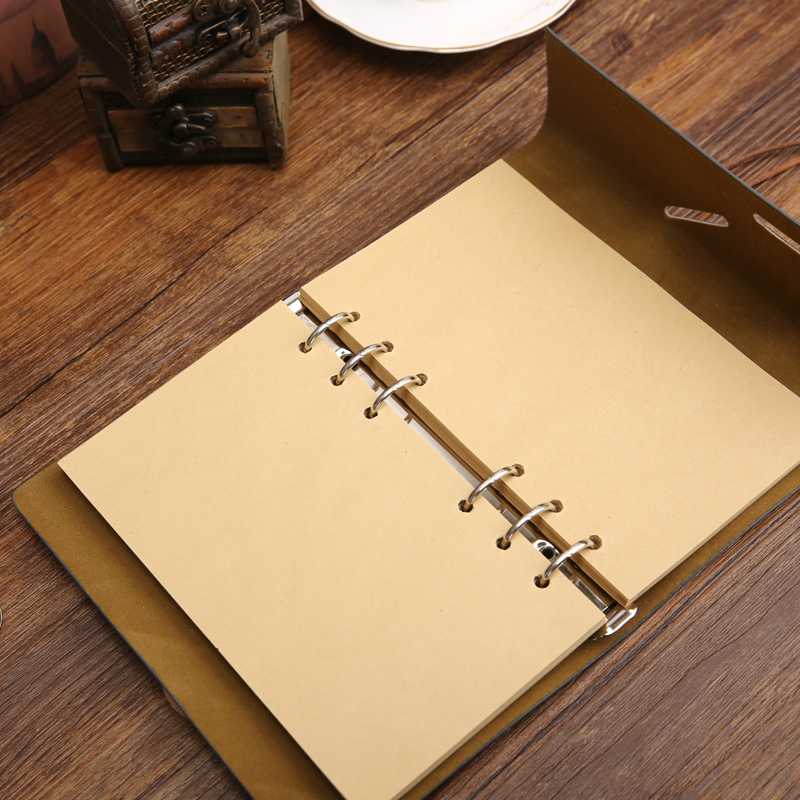 2017 Spiral Notebook Diary Notepad Vintage Pirate Anchors PU Leather Note Book Replaceable Stationery Gift Traveler Journal
