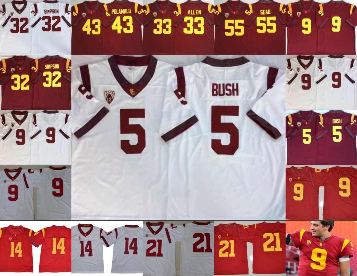 USC Trojans Vintage stitched mens Jersey Reggie Bush 32 OJ Simpson 14 Sam Darnold 9 Kedon Slovis 43 Troy Polamalu 55 Junior Seau, Black
USC Trojans Vintage stitched mens Jersey Reggie Bush 32 OJ Simpson 14 Sam Darnold 9 Kedon Slovis 43 Troy Polamalu 55 Junior Seau, Black