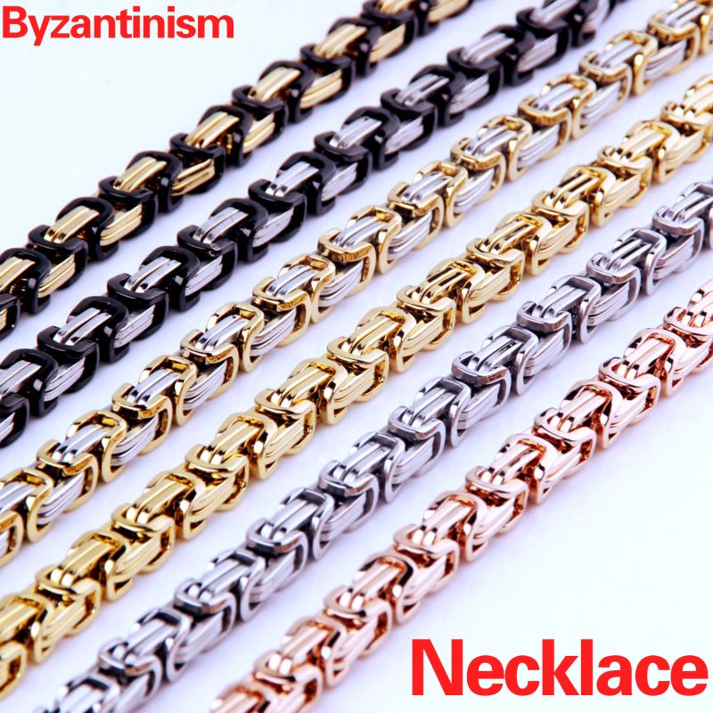 4/6/8mm Byzantine Necklace For Men And Women High Polished High Profile Horizontal Stainless Steel Chain Holiday Gift Wholesale
4/6/8mm Byzantine Necklace For Men And Women High Polished High Profile Horizontal Stainless Steel Chain Holiday Gift Wholesale