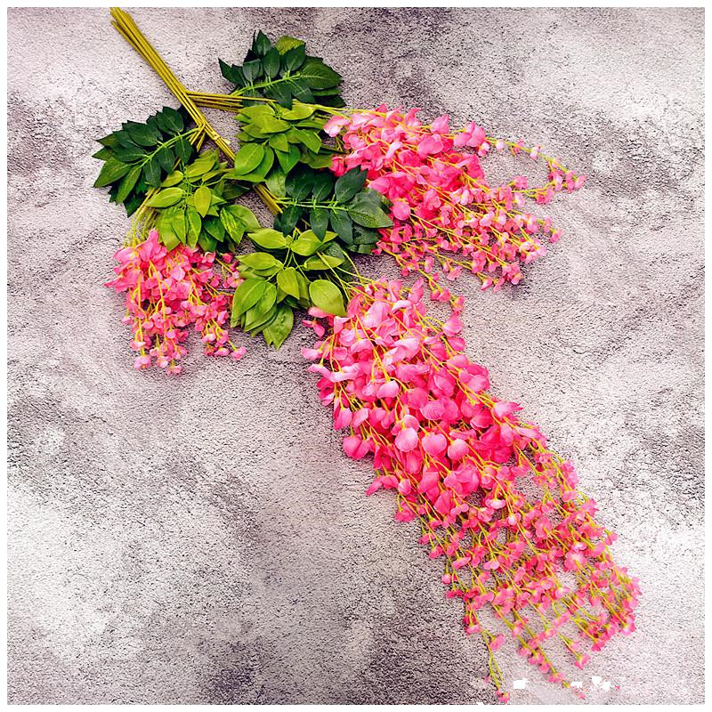 Wisteria Wedding Decor Artificial Decorative Flowers Garlands for Festive Party Wedding Home Supplies multi-colors 110cm /75cm