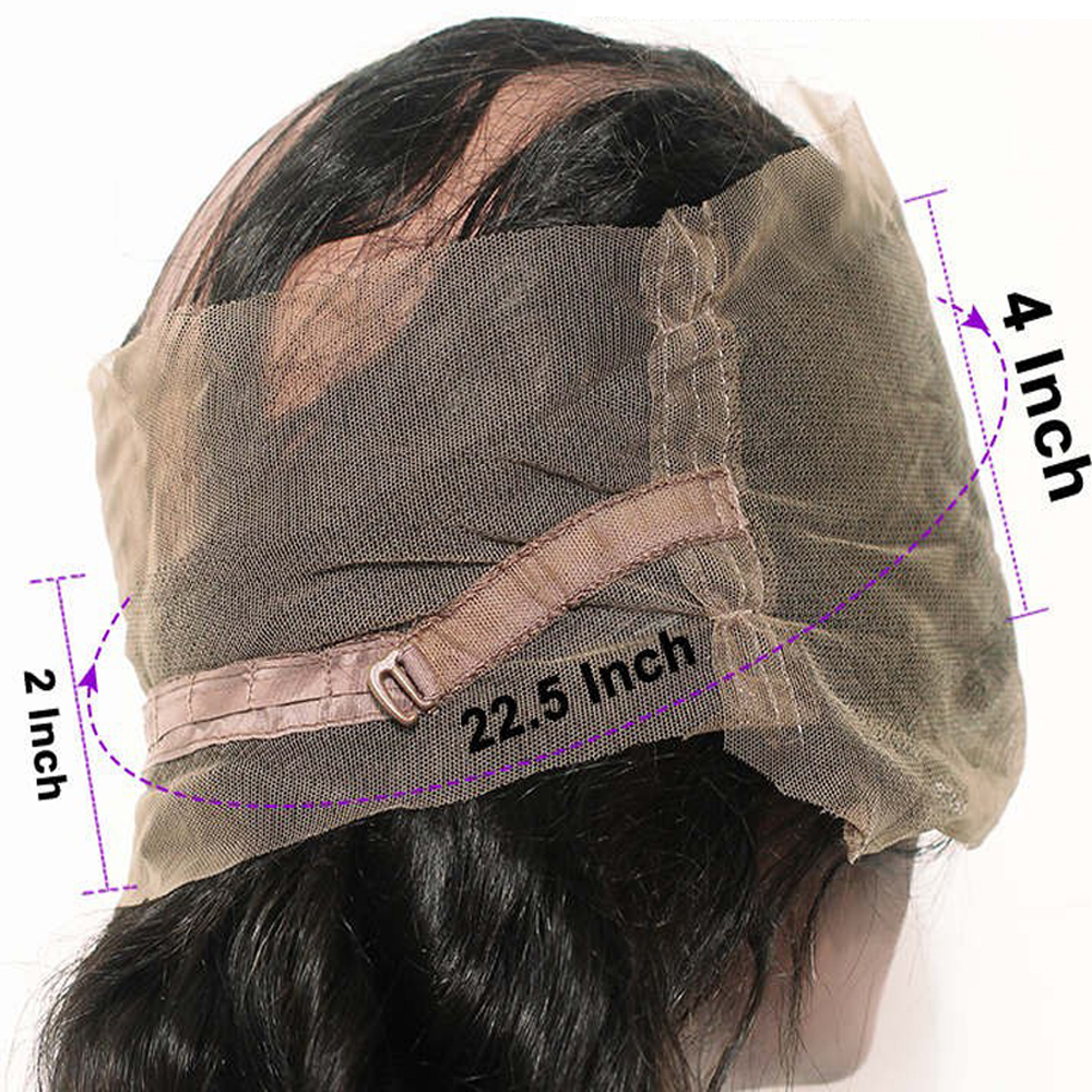 8-20Inch Kinky Straight 360 Lace Frontal Closure Pre Plucked With Baby Hair Brazilian Virgin Human Hair