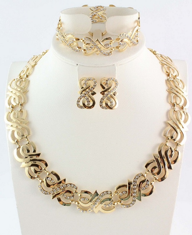 Women Wedding Crystal Jewelry Sets Ggold Silver Color Sets Necklace Earring Ring Bracelet African Beads Jewelry Sets
Women Wedding Crystal Jewelry Sets Ggold Silver Color Sets Necklace Earring Ring Bracelet African Beads Jewelry Sets