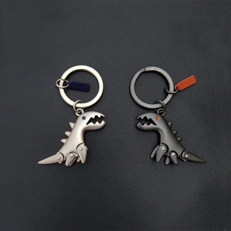 New 2020 Creative 3D Dinosaur Key chain Keychain Ring for Men Novelty Trinket High Quality Zinc Alloy Key holder