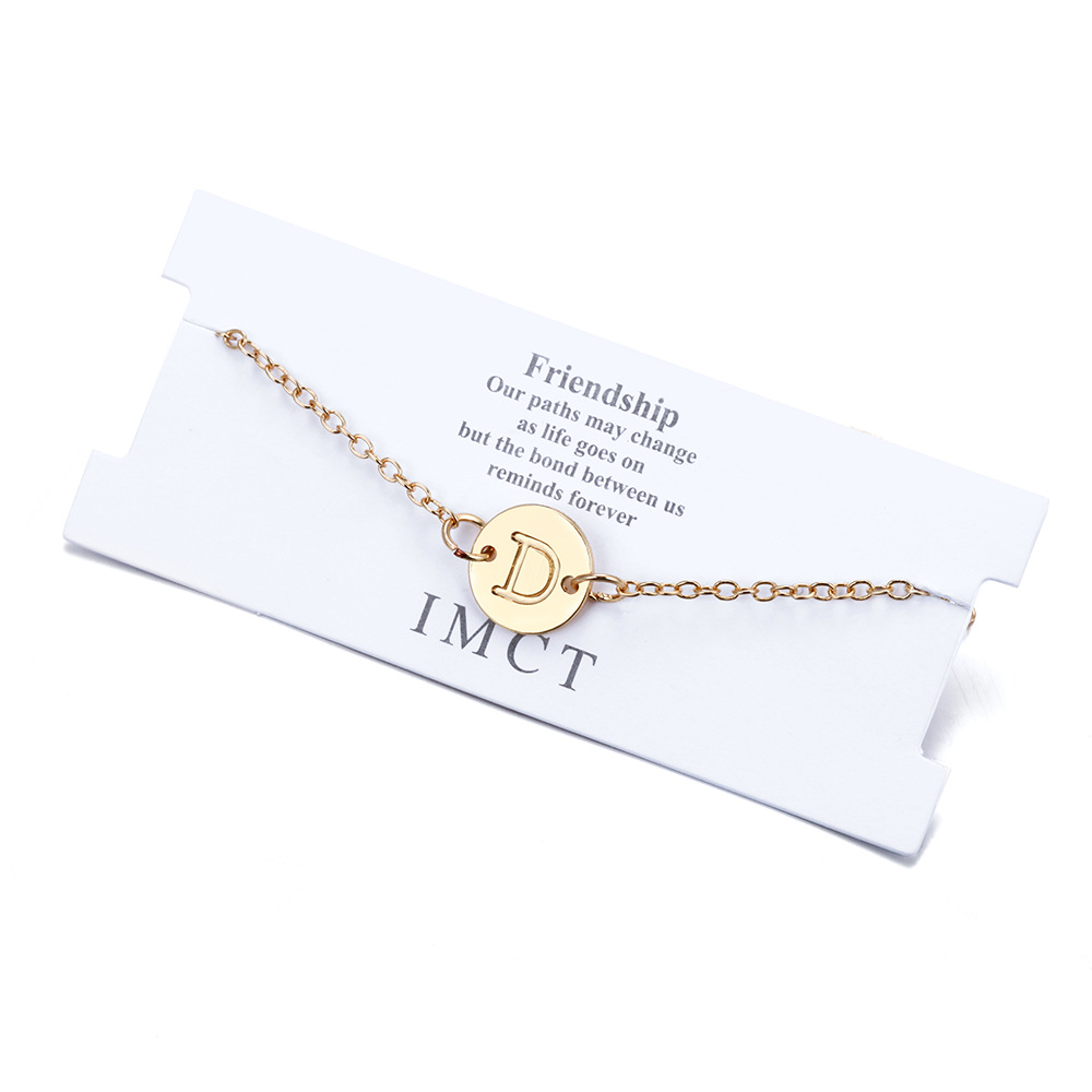 D Hot Fashion Simple Adjustable Gold Color English Letter A-Z Bracelet For Women Men Bangle Couple Gift Fashion Dainty Jewelry
D Hot Fashion Simple Adjustable Gold Color English Letter A-Z Bracelet For Women Men Bangle Couple Gift Fashion Dainty Jewelry