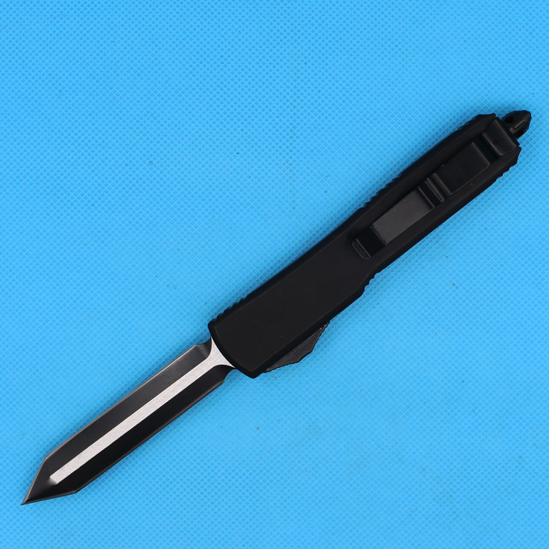 Special Offer Auto Tactical Knife D2 Double Edge Black Oxide Arrow Blade Zinc-alumimum Alloy Handle With Nylon Sheath and Retail Box
Special Offer Auto Tactical Knife D2 Double Edge Black Oxide Arrow Blade Zinc-alumimum Alloy Handle With Nylon Sheath and Retail Box