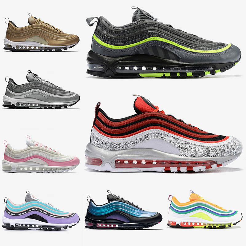97s Cuhions Running Shoes For Men Women Tripler White Balck Metallic Gold South Beach PRM Yellow Designer Women Sports Sneakers US 5.5-11, Item 20 clear emerald 40-45
97s Cuhions Running Shoes For Men Women Tripler White Balck Metallic Gold South Beach PRM Yellow Designer Women Sports Sneakers US 5.5-11, Item 20 clear emerald 40-45
