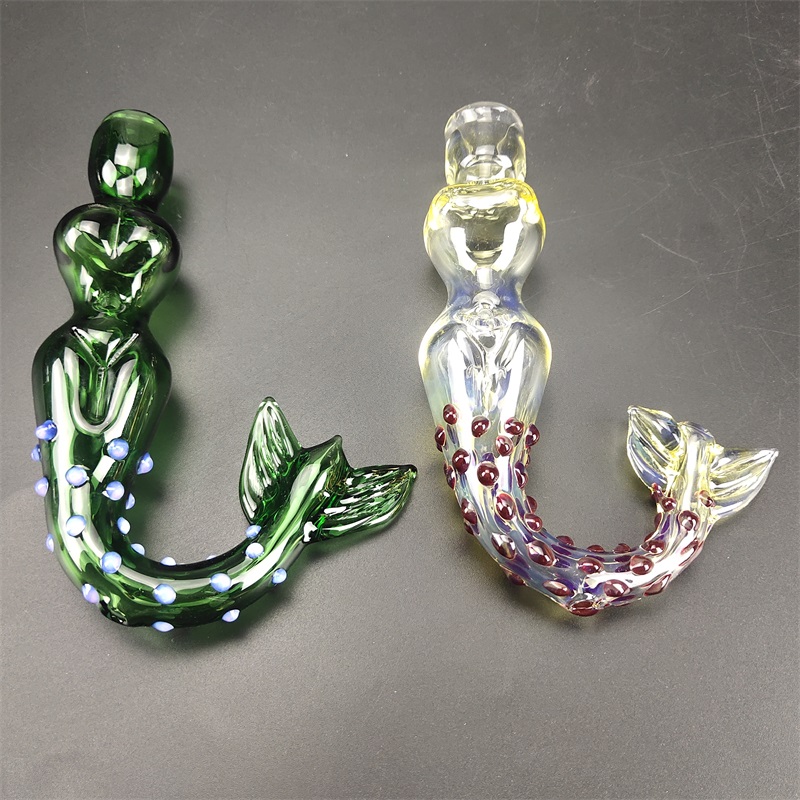 Glass pipe beautiful fishtail shaped smoking pipes hand-blown mini hand pipe new design colored glass water bong hookah pipe
Glass pipe beautiful fishtail shaped smoking pipes hand-blown mini hand pipe new design colored glass water bong hookah pipe