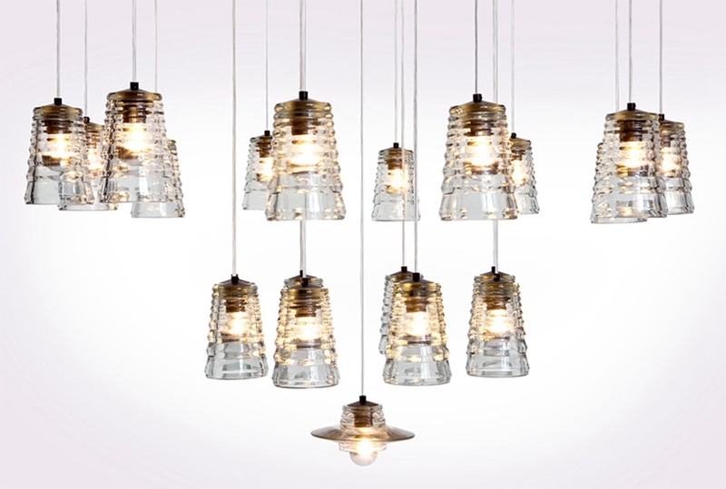 Modern LED Pendant Light AC110V/220-230V Pressed Glass BOWL/LENS/TUBE Crystal Lamps Indoor Lighting Artistic Ceiling Lamp