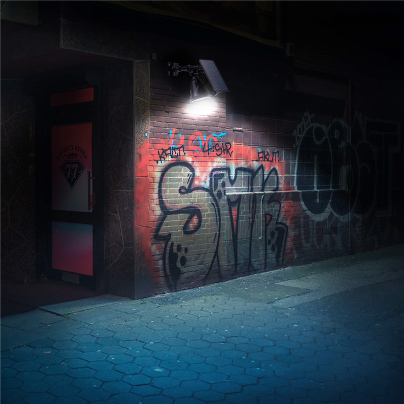 Solar Lawn Lamp Latest 18 LED Spotlights Motion Sensor Security Light Auto On/Off Wall Lighting for Garden Yard Pathway Driveway Pool