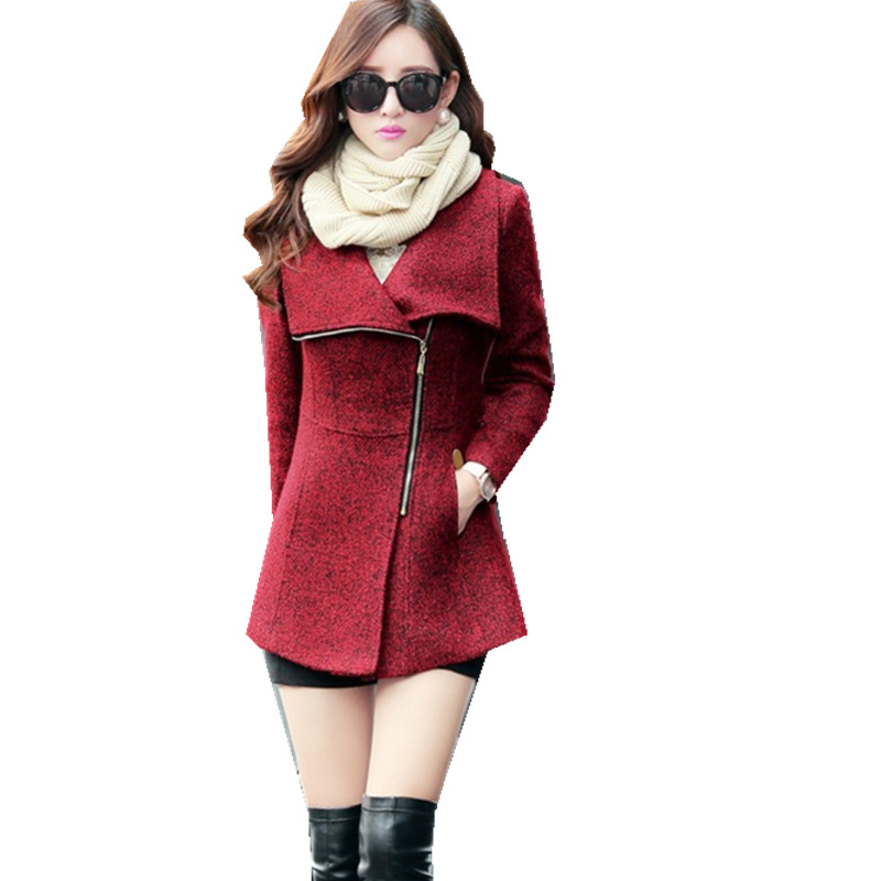 Casual Solid Long Wool Coat Slim Long Wool Blend Coat and Jacket Pockets Turn-down Collar Zippers Women Coats Autumn Winter, Gray
Casual Solid Long Wool Coat Slim Long Wool Blend Coat and Jacket Pockets Turn-down Collar Zippers Women Coats Autumn Winter, Gray
